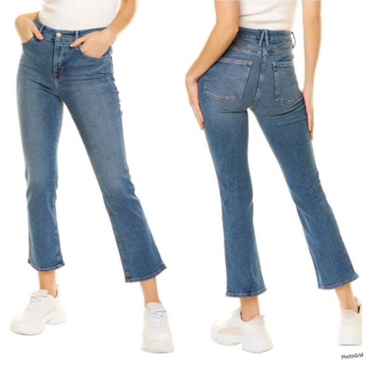 Good American Good Straight Ankle Jeans